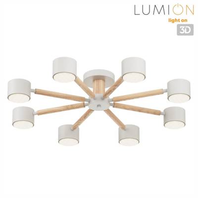 8306/8C COMFI белый, дерево/металл Светильник потолочный GX53 LED 8*7W 220V VUDI