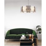 6594/8 MODERNI LN25 148 хром/тонированное стекло, металл/стекло Люстра подвесная E14 8*40W 220V DANDY