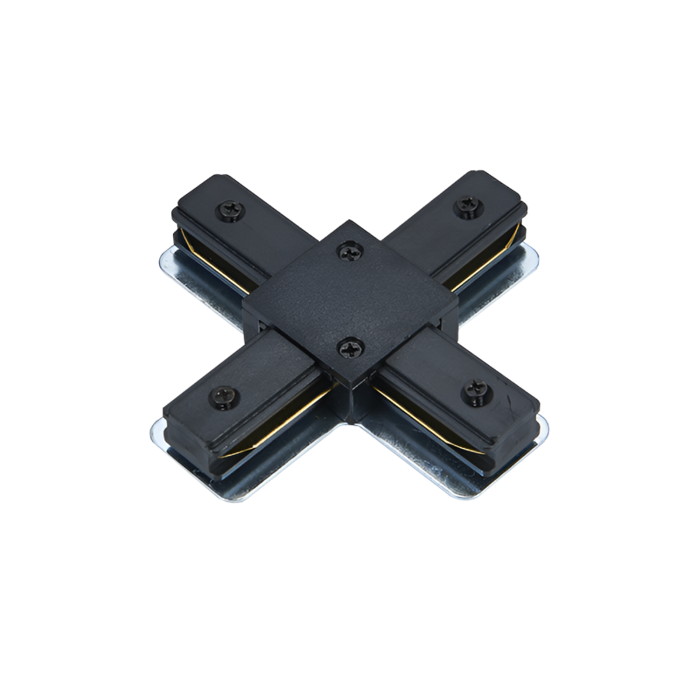 Коннектор X-образный XRB-BL для шинопровода RB черн. IN HOME 4690612060668