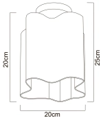 Потолочный светильник Arte Lamp SERENATA A3459PL-1AB, 1хE27