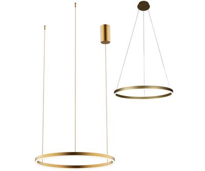 08213,33P(3000K) Подвес Тор матовое золото d60 h150 Led 36W (3000K) 2 типа крепления