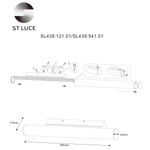 SL439.541.01 Светильник настенный ST-Luce Белый/Белый LED 1*30W 4000K