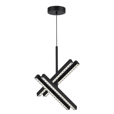 SL1018.413.04 Светильник подвесной ST-Luce черный/прозрачный LED 4*43W 4000K