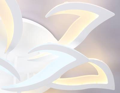 Потолочный светодиодный светильник с пультом FA4473/7+3 WH белый 112W 3000+6400K/4200K/6400+3000K D850*120 (ПДУ ИК)