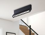 Светильник светодиодный накладной TA1829  BK черный LED 12W 4200K 230*22*87