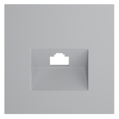 VLS001316 Накладка для розетки компьютерной RJ45 кат.6, S70 (серый). (ТМ Maytoni)