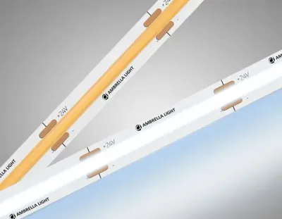 Светодиодная лента GS4753 COB 528Led/14W m/ 24V IP20 6500K/ 5m*10mm*2mm кратность резки 45.45mm (2 конт.)