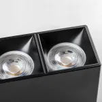 213367 Рамка (светильник) PVC д/LED-модулей 941хх и LED-ламп D50мм RULLO 2x QUAD ЧЕРНЫЙ Lightstar