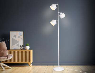 Напольный светильник со сменной лампой в стиле лофт TR8154/3 WH белый E27*3 max 40W D370*1530