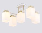 Светильник подвесной TR303047/5 WH/GD белый/золото E27/5 max 60W 540*480*270