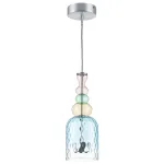 814002 Люстра BELLE LED 1х8W 400LM АЛЮМИНИЙ/МУЛЬТИКОЛОР 3000K Lightstar