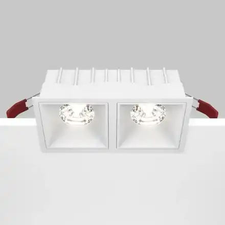 Встраиваемый светильник Alfa LED 4000K 2x15Вт 36°, DL043-02-15W4K-SQ-W. TM Maytoni