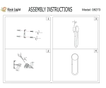 08273,33(4000K) Настенный светильник Канто золото w15*45 h8 Led 12W (4000K)