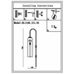 SL1145.381.01 Светильник настенный ST-Luce Латунь/Голубой E27 1*60W