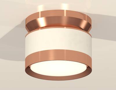 Комплект накладного светильника XS8101065 SWH/PPG белый песок/золото розовое полированное GX53 (N8912, C8101, N8126)