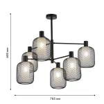 Потолочная люстра Tokri 4602-6C, 6*E14*60W. ТМ F-Promo