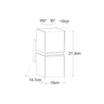 Уличный настенный светильник Arte lamp BELGRADE A5193AL-2BK, 2хLED