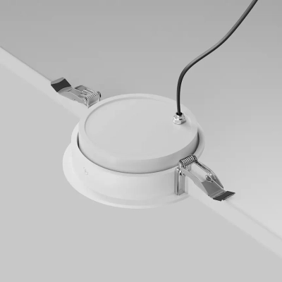 Встраиваемый светильник Линза / Lens 12 Вт 4000 К 70° IP44, DL105-12W4K-W. TM Maytoni