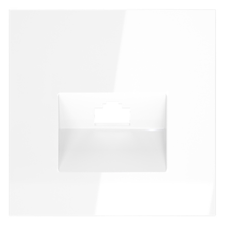 VLS001301 Накладка для розетки компьютерной RJ45 кат.6, S70 (белый глянцевый). (ТМ Maytoni)