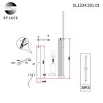 SL1234.201.01 Бра ST-Luce Шампань/Прозрачный, Шампань E14 1*60W