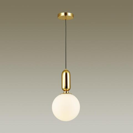 4669/1 PENDANT ODL20 393 золотой/белый Подвес E27 1*40W (тип лампы СВЕЧА ) 220V OKIA