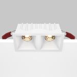 Встраиваемый светильник Alfa LED 3000K 2x10Вт 36°, DL043-02-10W3K-SQ-W. TM Maytoni
