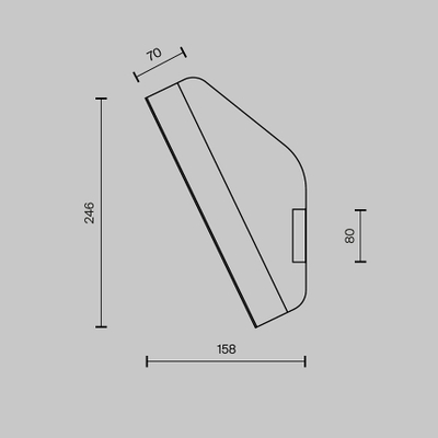 Настенный светильник (бра) Нотта / Notta G9х1, MOD417WL-01B. TM Maytoni