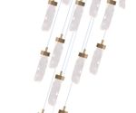 08511-15A,36 Люстра каскадная Астен латунь d50 h250 Led 90W (3000K)