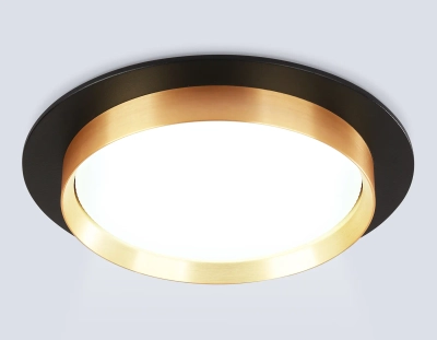 Светильник встраиваемый TU5020 BK/GD черный/золото IP20 GX70 D150*45