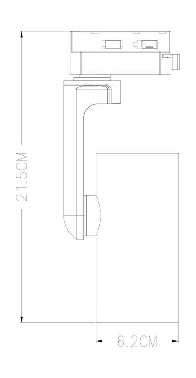 Трековый светильник Arte Lamp BUCHO A2668PL-1SS, 1хGU10
