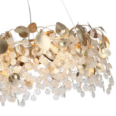 5104/10 CLASSIC ODL26 золотистый/прозрачный металл/стекло Люстра E14 10*40W 220В IP20 COINS