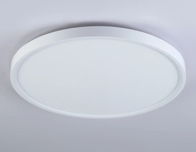 Потолочный светодиодный светильник FZ3005 WH белый IP44 33W+10W 6400+6400К D375*40 (Без ПДУ)