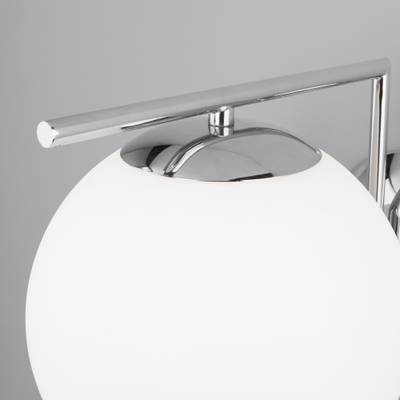 Настенно-потолочный светильник со стеклянным плафоном 70153/1 хром