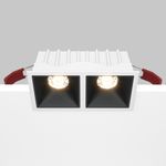 Встраиваемый светильник Alfa LED 3000K 2x10Вт 36°, DL043-02-10W3K-SQ-WB. TM Maytoni