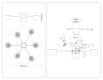 Светильник потолочный FL51725/7 WH/GD белый/золото GX53/7 max 12W 645*135