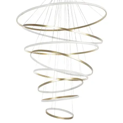 736483 Люстра ROTONDA 293W LED 8471LM 120G ЗОЛОТО 3000K