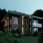 7071/8WL NATURE ODL25 723 Настенный светильник металл/стекло IP65 LED 8W 3000K 45° AC85~265V LONG
