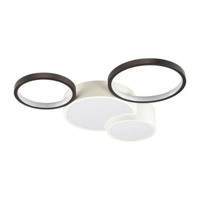 5253/64CL LEDIO LN23 245 белый, черный Люстра потолочная диммир. с ДУ LED 64W 220V NORBERT