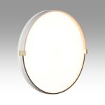 7646/DL PALE SN 138 Светильник пластик/белый/золотой LED 48Вт 4000К D390 IP43 OLIDI WHITE