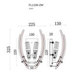 Бра Florencia FL1194-2W, E14х2