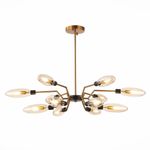 SL1174.303.12 Люстра подвесная ST-Luce Латунь/Коньячный G9 12*3W