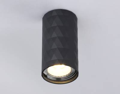 Светильник накладной TN213183 BK черный GU10 max 12W D55*100
