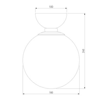 Потолочный светильник 30197/1 латунь, E14х1
