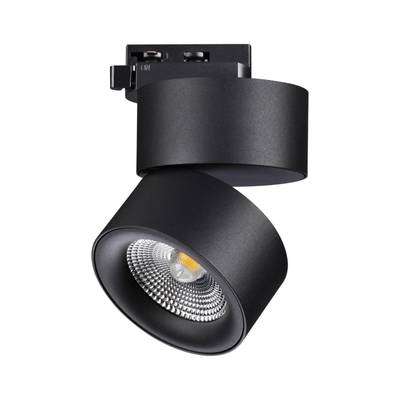 358785 PORT NT21 110 черный Светильник трековый однофазный трехжильный IP20 LED 25W 4000K 2200Лм 100-265V GRODA