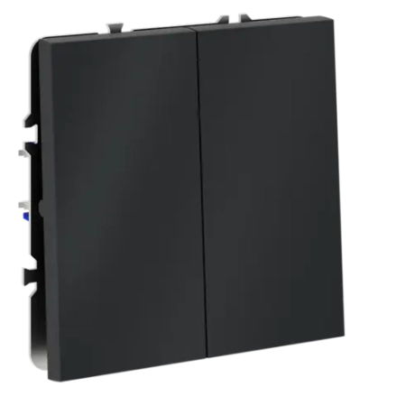 VLS020507 Перекрестный переключатель встраиваемый VOLTUM S70 двухклавишный 10А, (графит). (ТМ Maytoni)