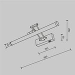 Подсветка Luster 2700K 3Вт MIR268WL-L3B3K. TM Maytoni