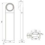 Ландшафтный светильник Arte Lamp SAN FRANCISCO A1831PA-1BK, 1хLED