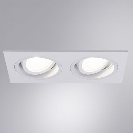 Точечный встраиваемый светильник ARTE LAMP TARF A2178PL-2WH, 2хGU10