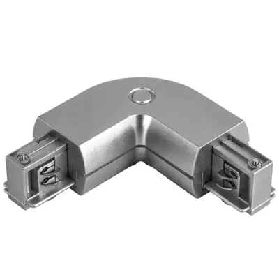 504129 Соединитель трековый трехфазный BARRA L-образный СЕРЫЙ Lightstar