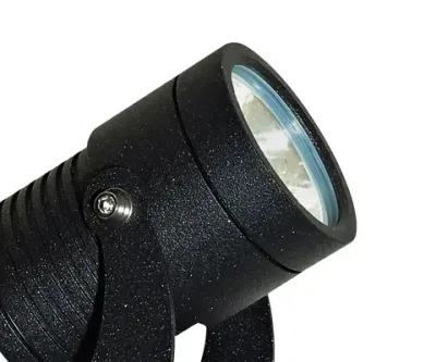 Грунтовый светильник Ласси черный d6  Led 8W (3000K) COB